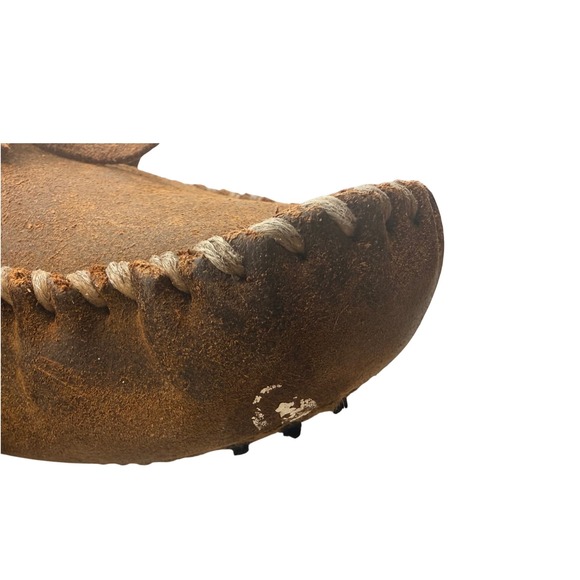 Minnetonka Mens Brown Suede Driving Moccasins Loafers Pebbled Sole Brown 10.5 - Picture 8 of 8